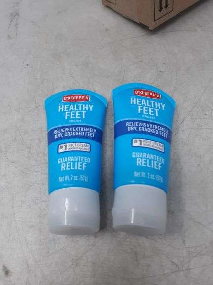 Lot of 2 O’Keeffe’s Healthy Foot Cream – 2oz Each – Dry, Cracked Feet Moisturize