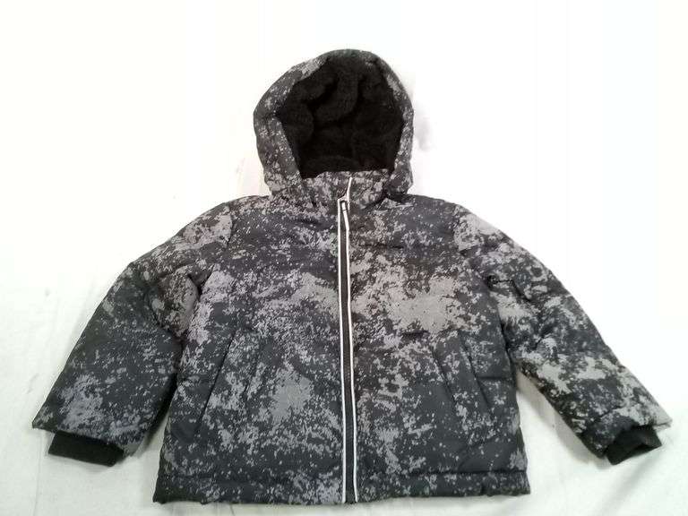 Member's Mark Toddler Hooded Puffer Jacket – 2T Black/Gray