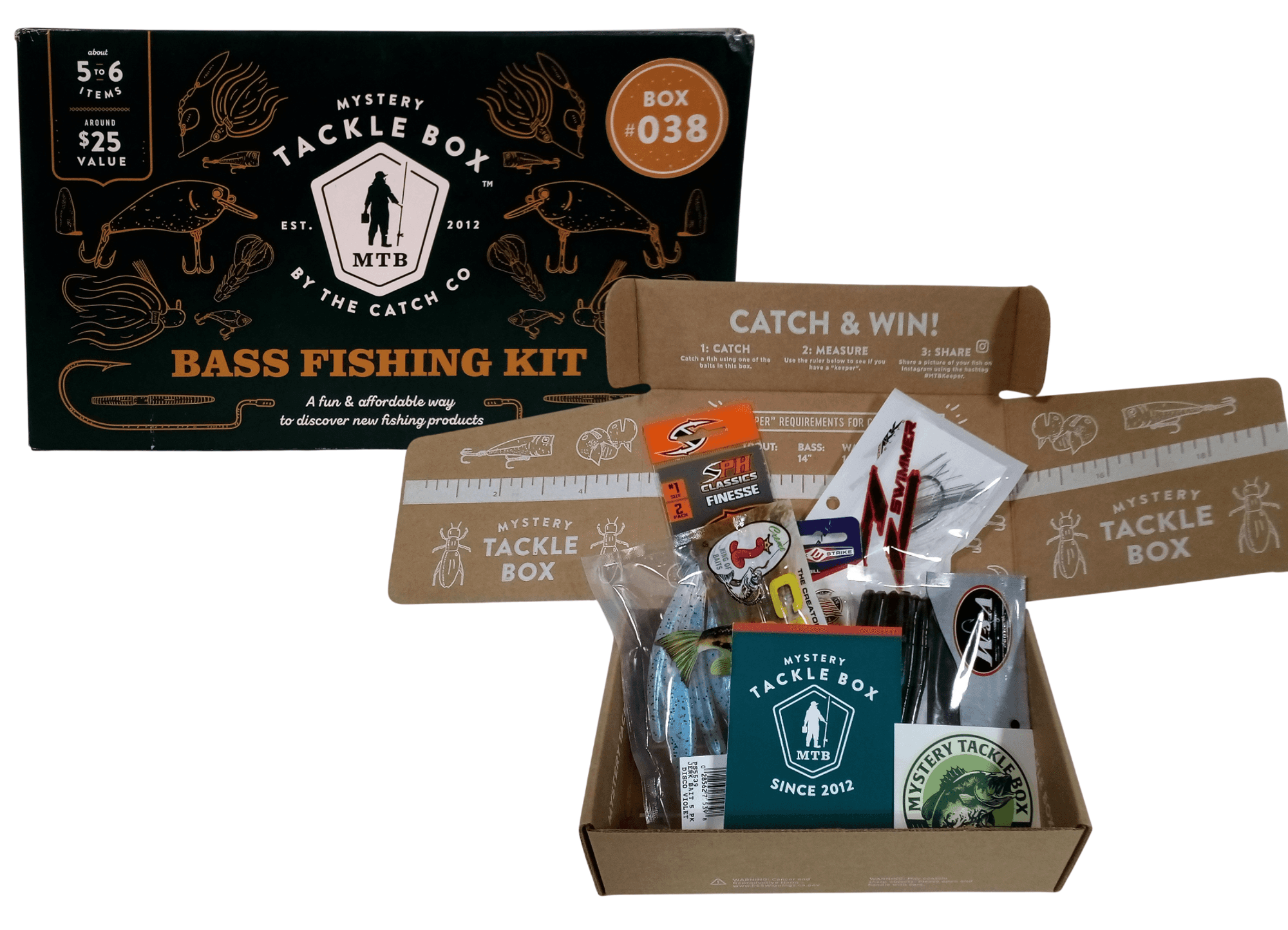 best fish subscription box Mystery Tackle | Saltwater Fishing Gear Box - Inshore Saltwater Fishing Lures & Gear | Pro-Selected Tackle Abu Garcia Catfish Commando Model:AV-1000B The Ultimate Gift for Bone & horn
