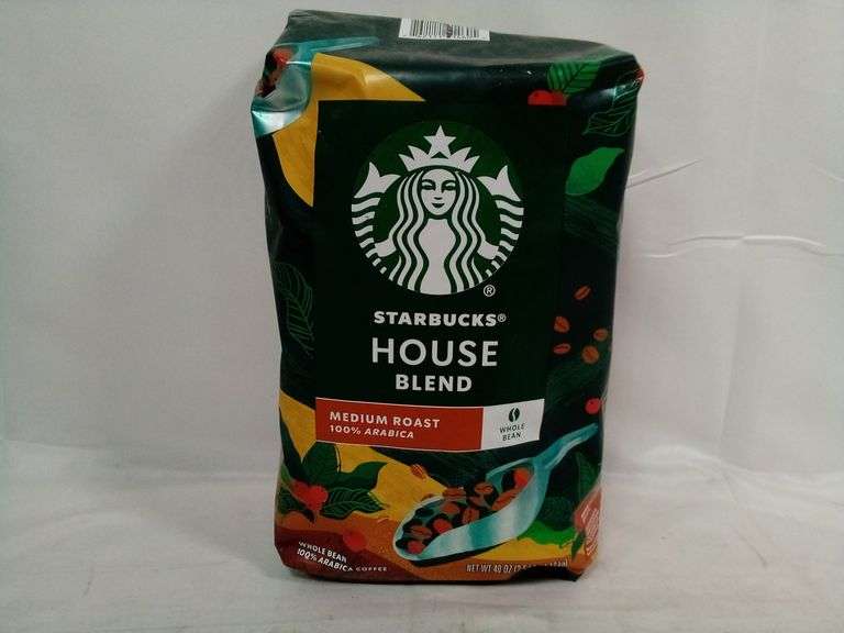 Starbucks House Blend Medium Roast Whole Bean Arabica Coffee – 40 oz ...