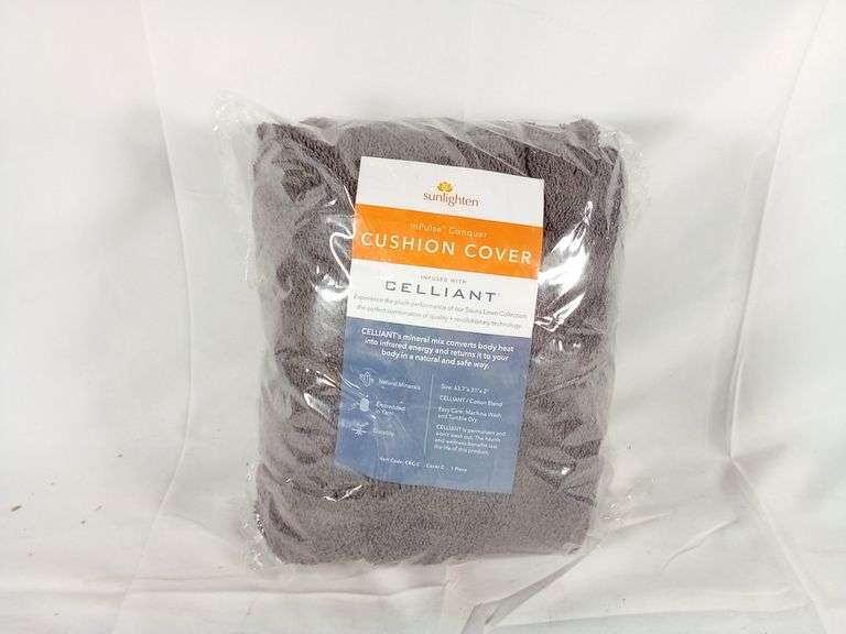 Sunlighten mPulse Conquer Cushion Cover infused with Celliant – Grey