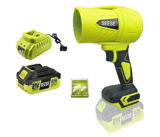 Seese Storm Machine Cordless Leaf Blower – Green/Black