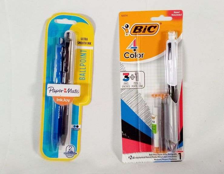 Assortment of 2 BiC Ball Pen & Paper Mate InkJoy Ballpoint Pens