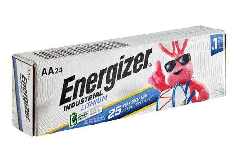 Energizer Industrial Lithium LN91 AA Batteries, 24 Count (6 Packs of 4)